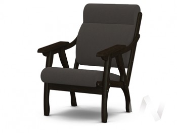 Кресло Вега-10 (венге лак/ULTRA GRAFIT) в Криводановке - krivodanovka.mebel54.com | фото