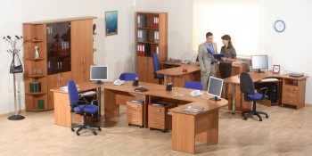Мебель для персонала Альфа 61 Ольха в Криводановке - krivodanovka.mebel54.com | фото