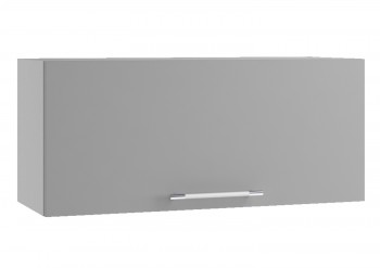 Норд ШВГ 800 Шкаф верхний горизонтальный (Софт смок/корпус Белый) в Криводановке - krivodanovka.mebel54.com | фото